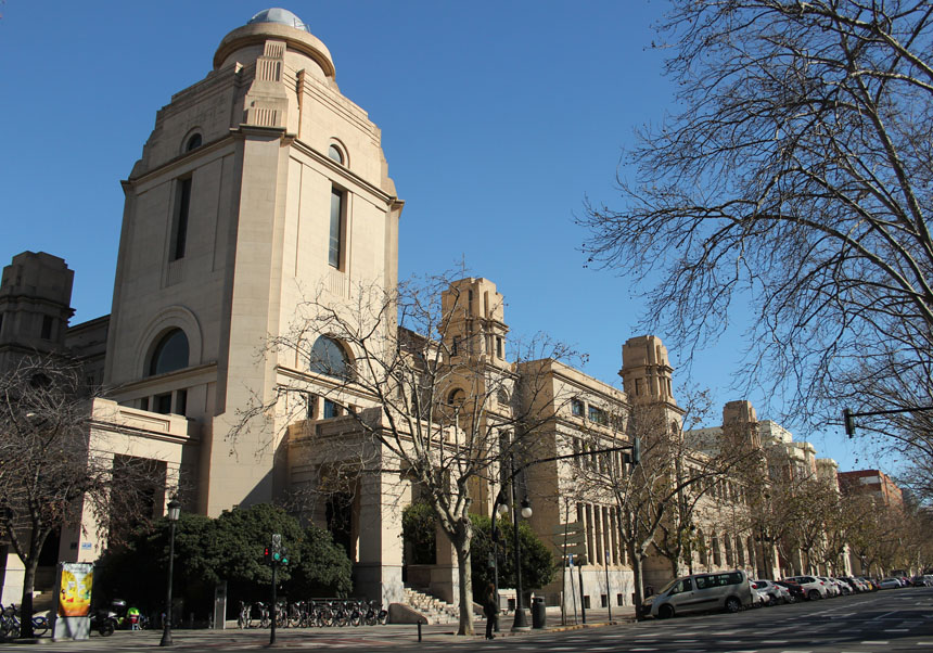 Rectorate building of the University of Valencia.